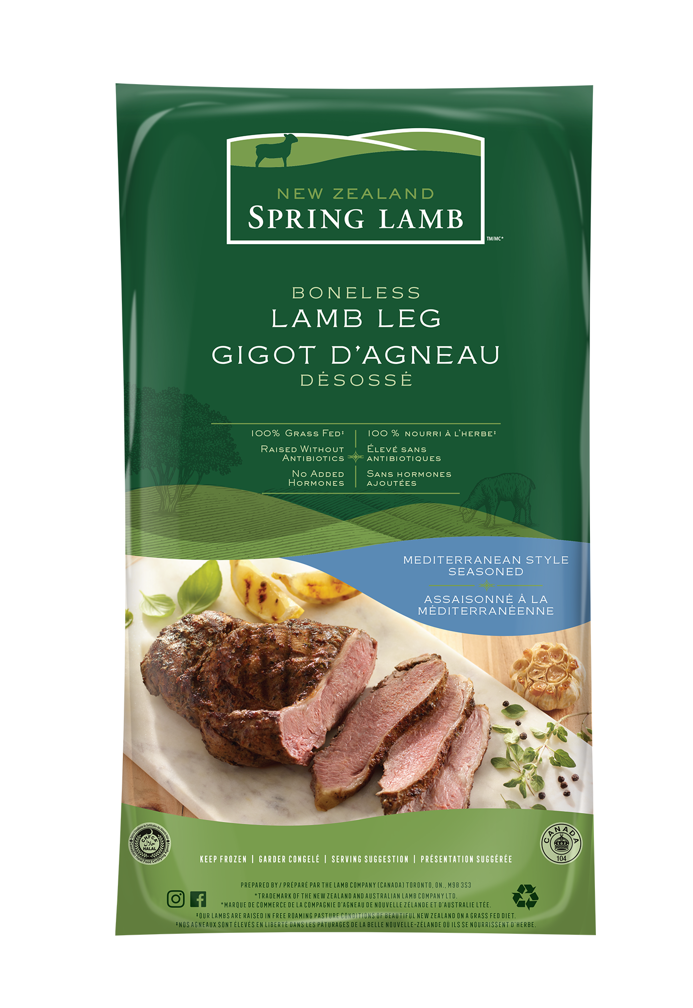 Mediterranean Boneless Lamb Leg | New Zealand Spring Lamb