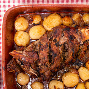 Simple Roasted Leg of Lamb